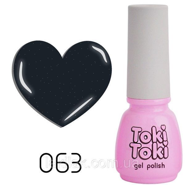 Гель-лак Toki-Toki № 063 темный графит с микроблеском 5мл tokitoki_063 фото