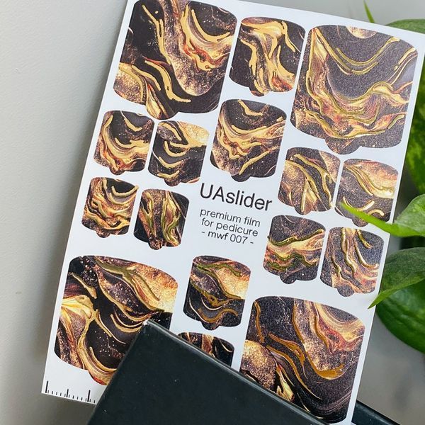 Плівка для дизайну нігтів UaSlider MWF 007 для педикюру (7x9.5см) plivka_ped_uaslider_mwf07 фото