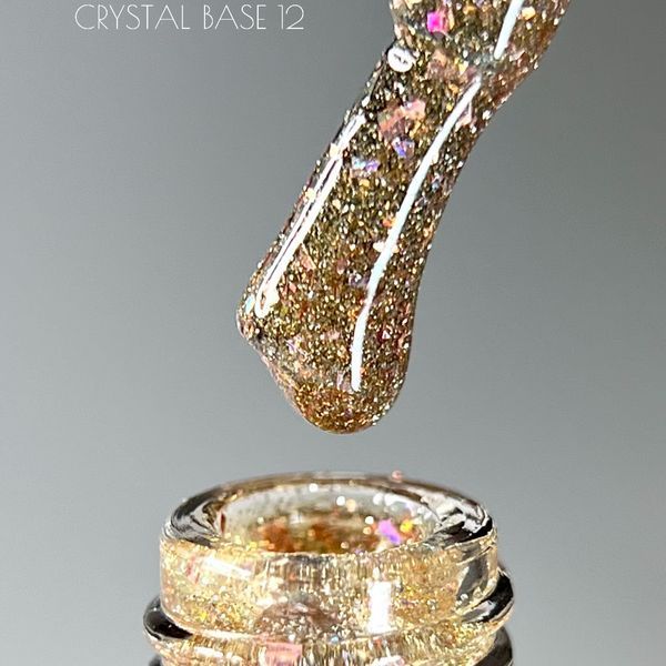 Світловідбивна база Crooz Crystal Base №12 (золота з блиском) 8мл crooz_base_crystal12_8ml фото