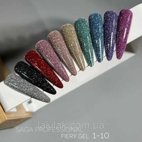 Світловідбиваючий гель-лак SAGA 08 Fiery 9мл saga_fiery_08 фото