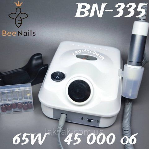Фрезер для маникюра Bee Nails BN-335 65W 45тис. об/мин (белый) frezer_bee_nails_335_whit фото