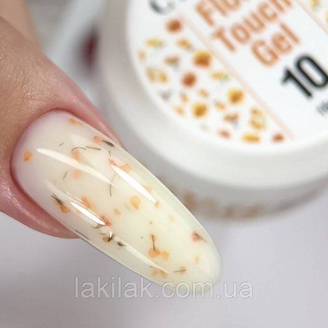 Гель для нарощення нігтів Crooz Flora Touch Gel 10 (з сухоцвітами) 15мл gel_crooz_flora_10_30ml фото