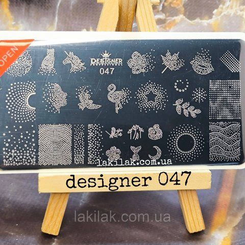 Пластина 047 для стемпинга Designer Professional (12х6см) plastina_designer_047 фото