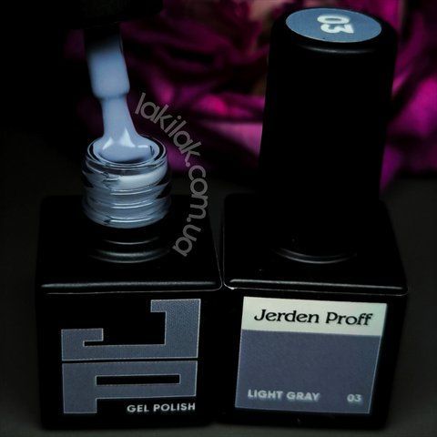 Гель-лак Jerden Proff №03 (світло-сірий) 5 мл jerden_proff_03 фото