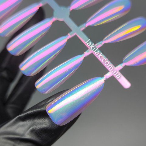 Гелеві тіпси для нарорщення темна Аврора №3 (стилет) 30шт tips_gel_aurora_02_03 фото