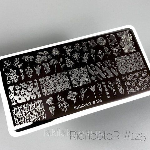 Пластина 125 для стемпинга RichColor (12х6см) plastina_richcolor_125 фото
