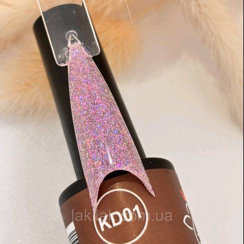 Світловідбивний гель-лак Bee Nails Disco Glitter KD01 8мл bee_nails_KD_01 фото