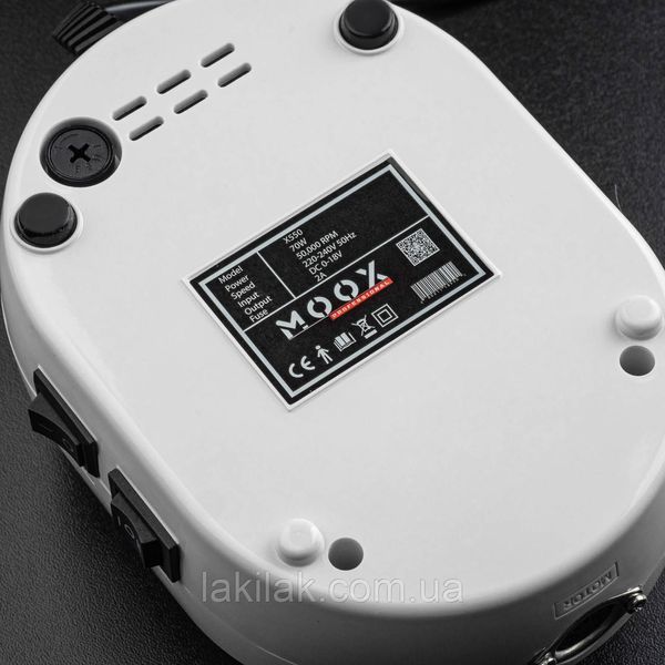 Білий фрезер Moox X550 50тис. об/хв, 70W для манікюру і педикюру moox_x550_white фото