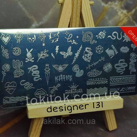 Пластина 131 для стемпинга Designer Professional (12х6см) plastina_designer_131 фото