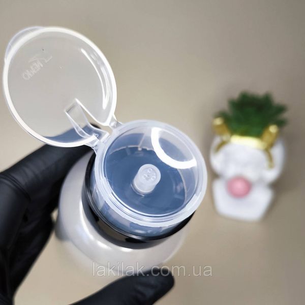 Пластикова помпа-дозатор для рідин 200мл pompa__black200ml фото