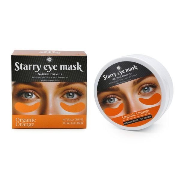 Маска для повік (патчі) Starry, Orange, натуральний прозорий колаген 60шт patchi_global_orange фото