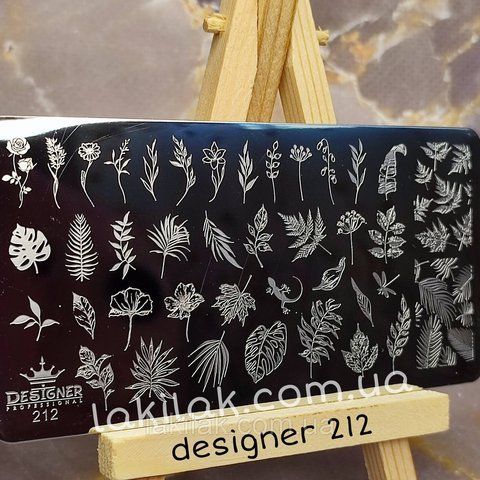 Пластина 212 для стемпинга Designer Professional (12х6см) plastina_designer_212 фото