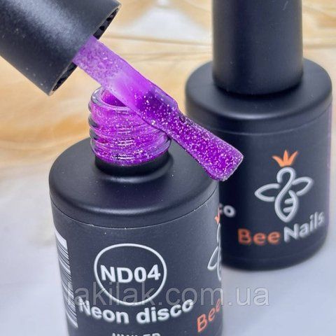 Світловідбивний гель-лак Bee Nails Neon Disco №04 8мл bee_nails_ND_04 фото