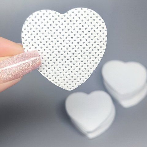 Безворсові серветки серця в пакеті (100шт) білі servetki_heart_wh_100 фото