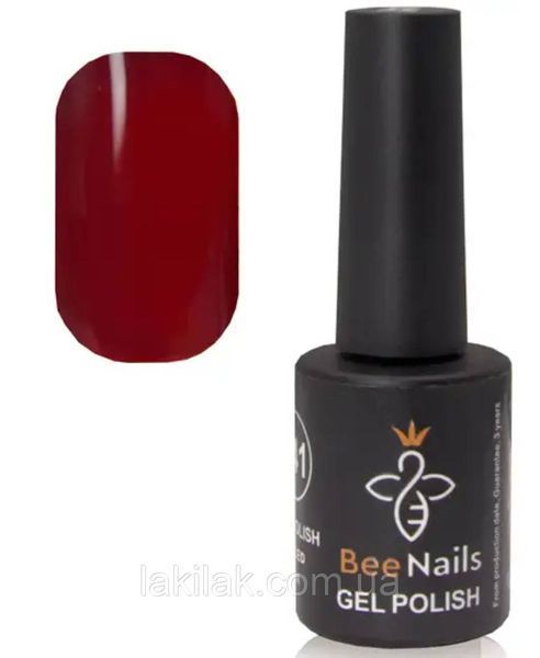 Гель-лак для ногтей Bee Nails 120 (витражный вишневый) 8мл bee_nails_120 фото