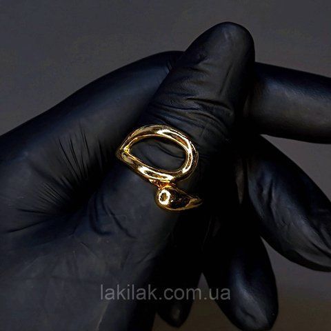 Каблучка #50 для фото нігтів (манікюру) колір золото kilce50 фото