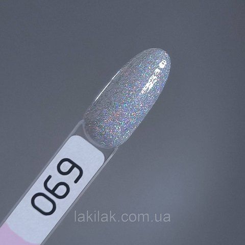 Гель-лак Toki-Toki № 069 срібло голографік 5мл tokitoki_069 фото