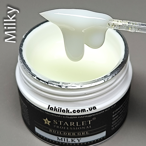 Гель для нарощення нігтів Starlet Professional Milky Builder gel 15мл gel_starlet_milky фото