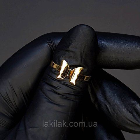 Каблучка #51 для фото нігтів (манікюру) колір золото kilce51 фото