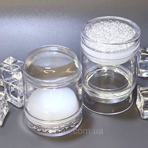 Силіконовий штамп для стемпінга Зефірка з білими стразами stamp_zefirka_white фото