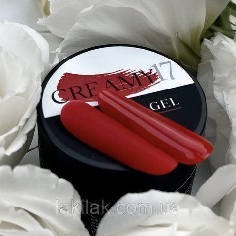 Гель для наращивания ногтей Crooz Creamy gel 17 (насыщенно-красный) 15мл gel_crooz_creamy_17_30ml фото