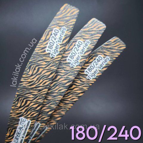 Пилка для ногтей 180/240 Lilly Beaute с тигровым принтом pilka_lilly_tiger фото