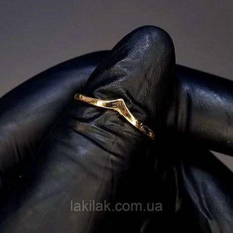 Каблучка #37 для фото нігтів (манікюру) колір золото kilce37 фото