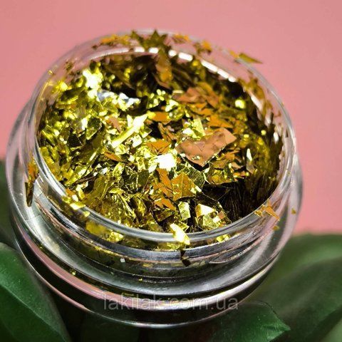 Золота слюда Mi в баночці decor_sluda_gold фото