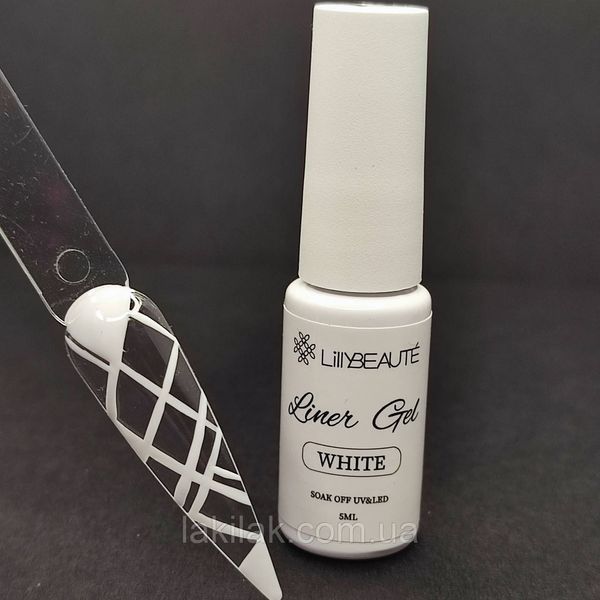 Лайнер гель-фарба №2 (біла) Lilly Beaute Liner gel 10мл paint_lilly_liner_white фото