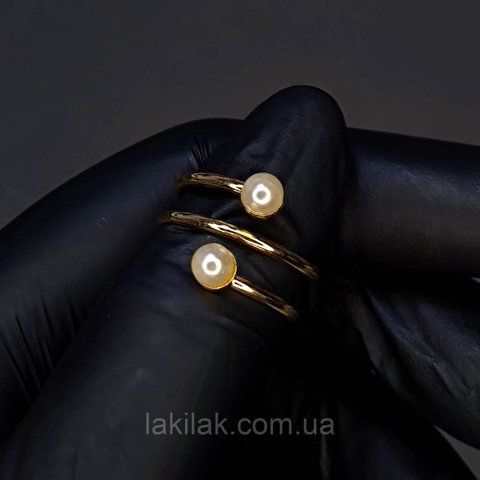 Каблучка #52 для фото нігтів (манікюру) колір золото kilce52 фото
