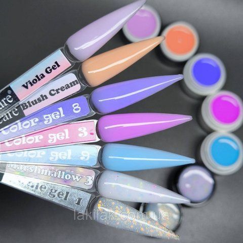 Микс гелей для наращивания ногтей №1 по 5мл (7шт) gel_nabir_mix_01 фото
