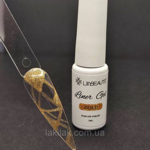Лайнер гель-фарба №3 (золота) Lilly Beaute Liner gel 5 мл paint_lilly_liner_gold фото