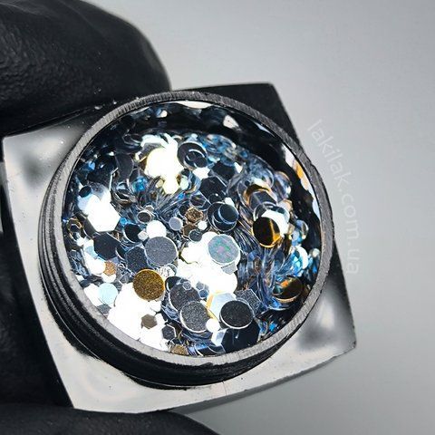 Різнокольорові конфетті №9 Starlet Professional (в баночці) decor_konfetti_09 фото