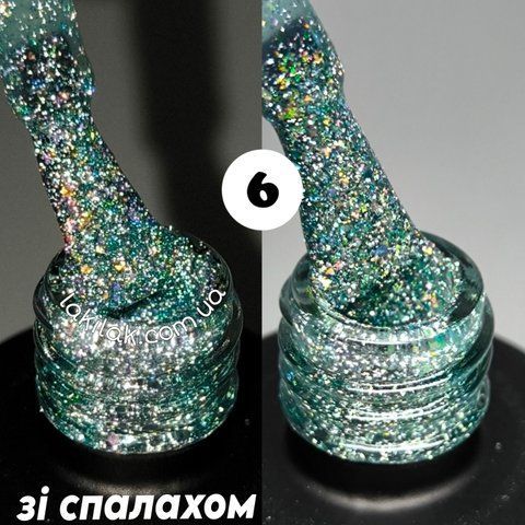 Світловідбивний гель-лак Bee Nails Disco Glitter KD06 8мл bee_nails_KD_06 фото