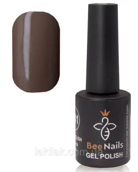 Гель-лак для нігтів Bee Nails 172 (оливково-коричневий) 8мл bee_nails_172 фото