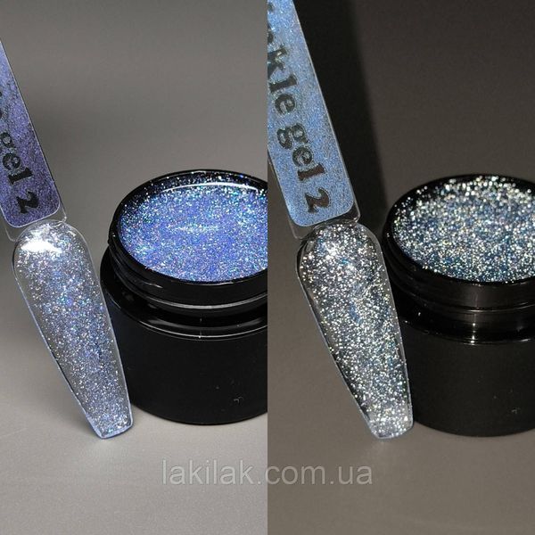 Гель для наращивания Mi Twinkle №2 Builder Gel (светоотражающий голубой) 5мл gel_mi_twinkle_02_30ml фото