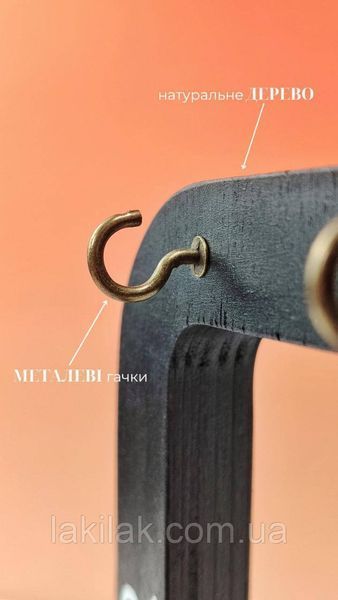 Подставка для типс Richcolor черная на 8 крючков (21&times;23&times;8 см) tips_pidstavka_rich фото