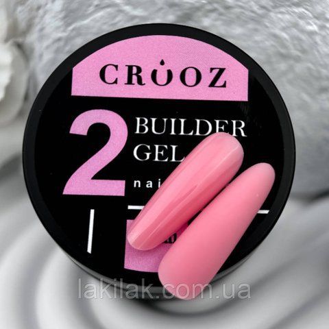 Гель для нарощення нігтів Crooz Builder gel 02 (тепло-рожевий) 15мл gel_crooz_builder_02_30ml фото