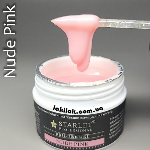 Гель для нарощення нігтів Starlet Professional Nude Pink Builder gel 15мл gel_starlet_nude_pink фото