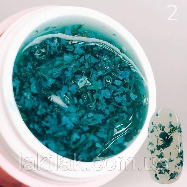 Гель з сухоцвітами SAGA Flower Gel №02 5мл flower_gel_saga_02 фото