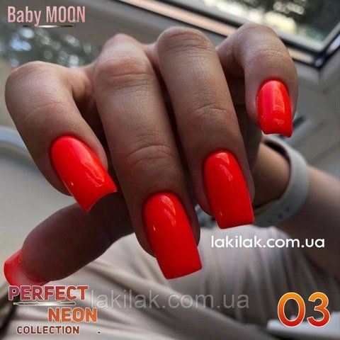 Гель-лак BABY MOON Perfect Neon №03 кораловий, 6 мл baby_moon_neon_03 фото