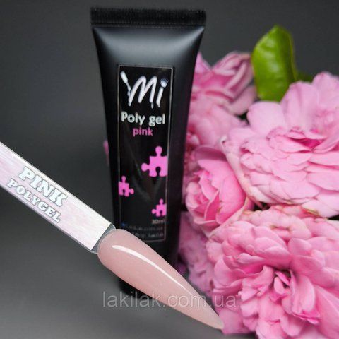Полігель Mi Pink (в тюбику) 30мл polygel_Mi_pink_tuba фото