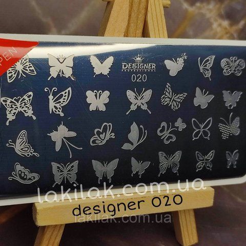 Пластина 020 для стемпінгу Designer Professional (12х6см) plastina_designer_020 фото