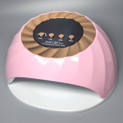 Лампа для нігтів SUN S7 268W рожева (з функцією пониження потужності) lamp_sun_s7_pink фото