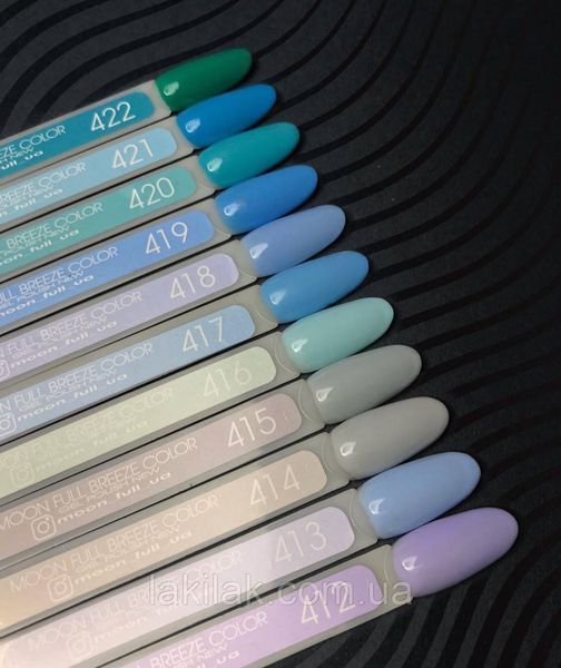 Гель-лак Moon Full Breeze color №420 блакитна бірюза 8 мл moon_420 фото