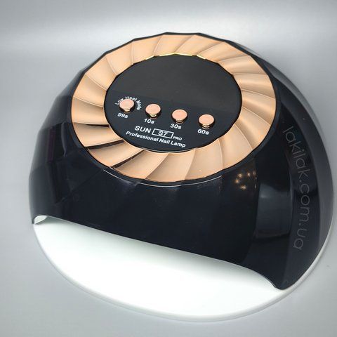 Лампа для нігтів SUN S7 268W чорна (з функцією пониження потужності) lamp_sun_s7_black фото
