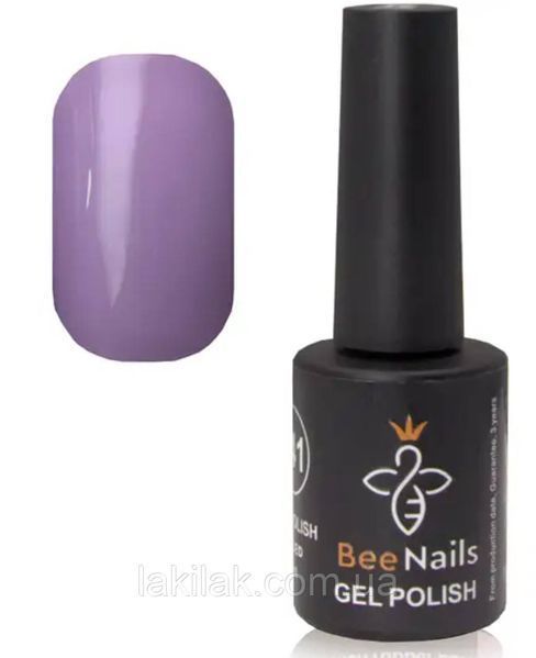 Гель-лак для ногтей Bee Nails 076 (бледно-лиловый) 8мл bee_nails_076 фото