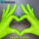 Перчатки нитриловые Medicom Green размер S 3,5гр (зеленые) 100 шт gloves_green_s_100pcs фото 1