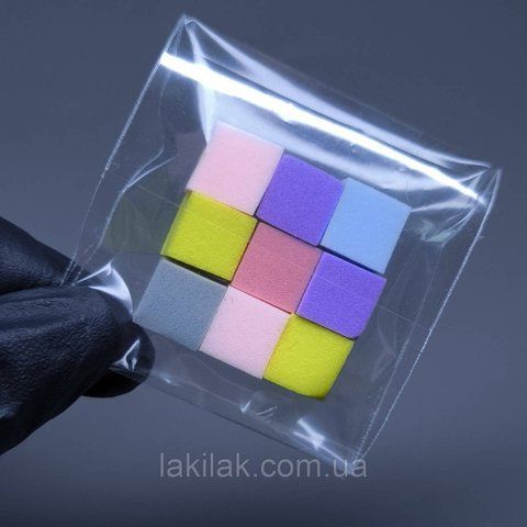 Спонж для градієнту (1 х 1 х 1 см) 9шт sponge_9pcs фото