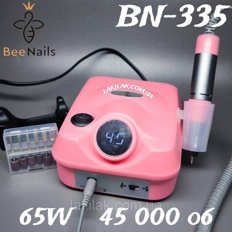 Фрезер для маникюра Bee Nails BN-335 65W 45тис. об/мин (розовый) frezer_bee_nails_335_pink фото